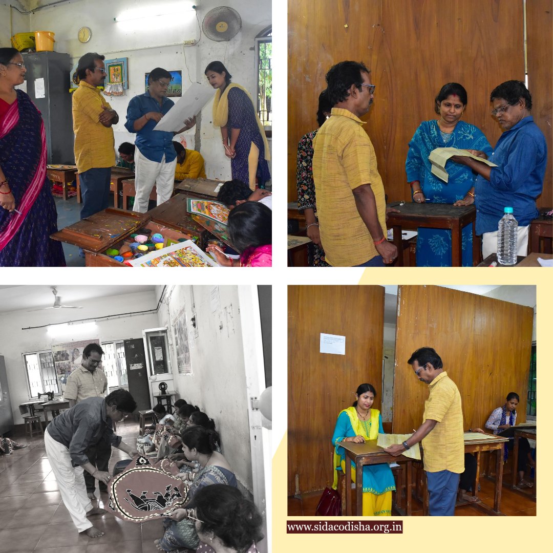 Sidac_Odisha's tweet photo. They assessed techniques, reviewed individual outputs, and through their interaction, helped trainees refine detailing, improve tool handling, and enhance their understanding of traditional craftsmanship.
#SIDAC #CraftEducation #SkillDevelopment #HandicraftsOfOdisha https://t.co/vsimELmKgH