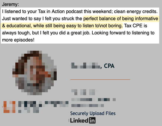 JWellsTax's tweet image. 🎧 Have you listened to Tax in Action?
⁉️ If not, what are you waiting for!?
🧑💻 If yes, let me know in the comments!
✅ And the best way to support the show is to rate and review in your podcast player of choice. Thanks!
🎧 Start listening here: tax.show