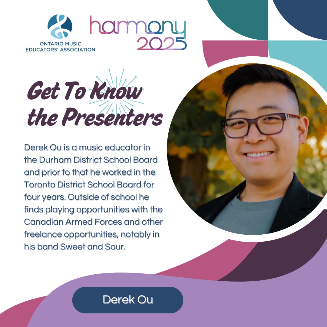 Get to know our Harmony 2025 Presenters!
And, take advantage of earlybird savings on OMEA Harmony 2025 by registering today. Then share this with a friend!
omea.on.ca/events/harmony…