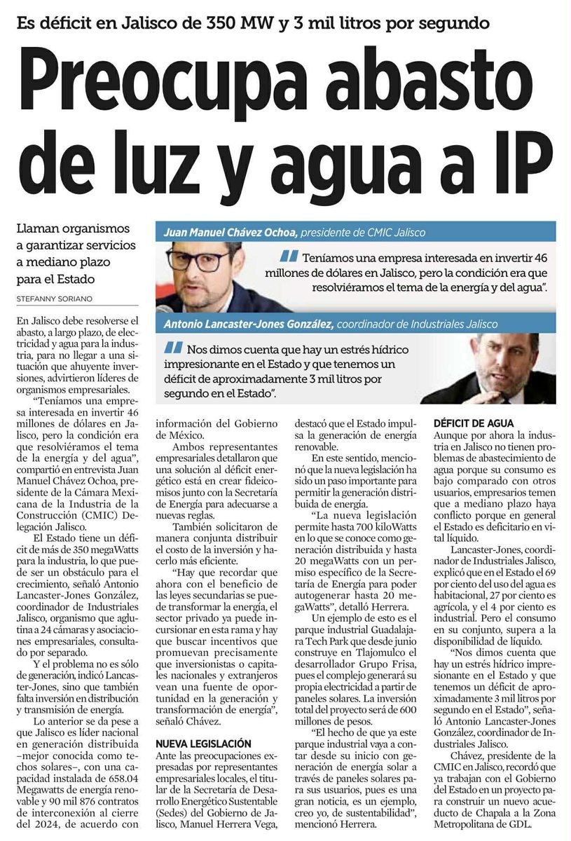 JPMS79's tweet image. ¿No que ya teníamos garantizado el suministro de agua?
Ahhh, es que ellos hablan de todo el estado, y Alfaro solamente lo dejó garantizado a 50 años para el AMG.
Qué cosas