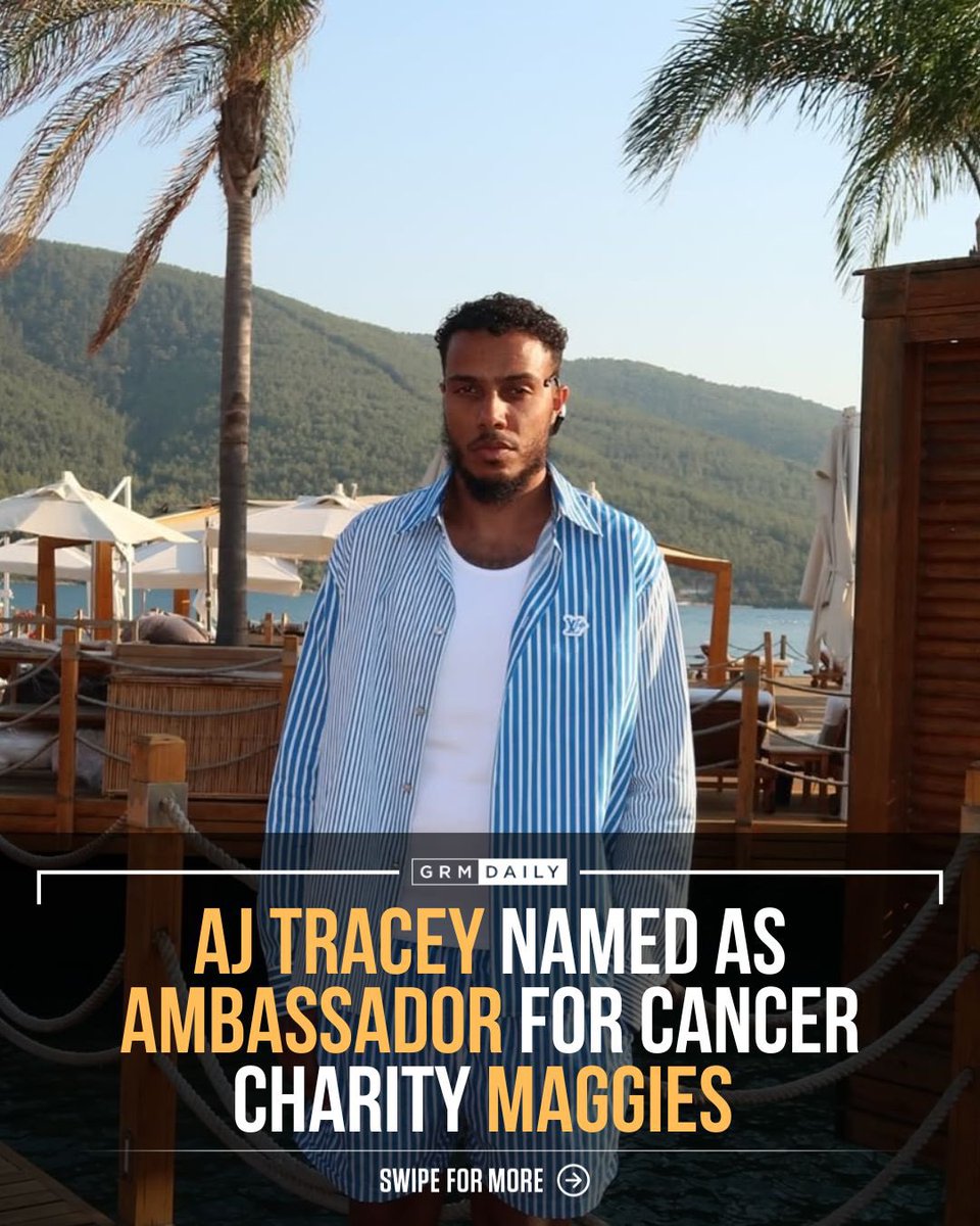 GRMDAILY's tweet image. AJ Tracey has been announced as a brand ambassador for the cancer charity Maggie’s. 
As part of his ongoing commitment, he is also donating £1 from every sale of the CD and keyring bundle of his album “Don’t Die Before You’re Dead”🎗️💿