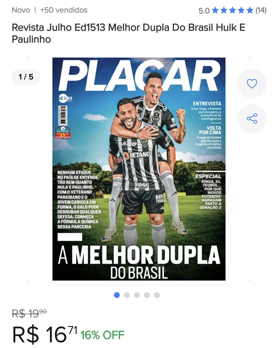SBLgalistico's tweet image. Indo comprar essa por pura carência e saudade