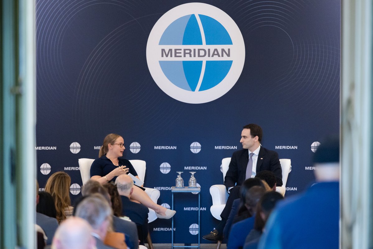 MeridianIntl's tweet image. How will the U.S. lead the global AI race? 🇺 At our #TechEnvoy Series, @mkratsios47 previewed the White House AI Action Plan and explored what it will take to secure U.S. leadership.

PC: @oskardap 

#OpenDiplomacy #TechEnvoySeries #TechDiplomacy