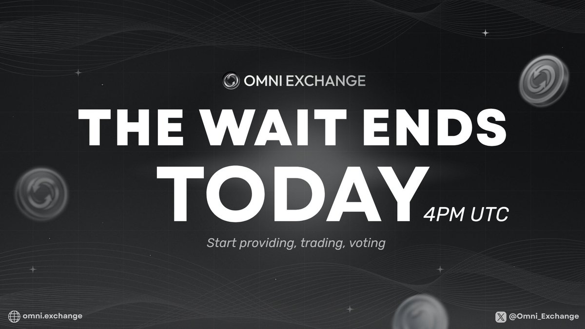 Last 2 hours, we go live across 6 chains. The engine starts. The ecosystem activates.🔁

💎You can trade $OMNI
🌊POL &amp; Liquidity is deployed 
🔓Presale claims are open 
🪂Bonus $veOMNI distributed
📊Voting is live: convert &amp; direct emissions
🌊Liquidity pools open, volume flows