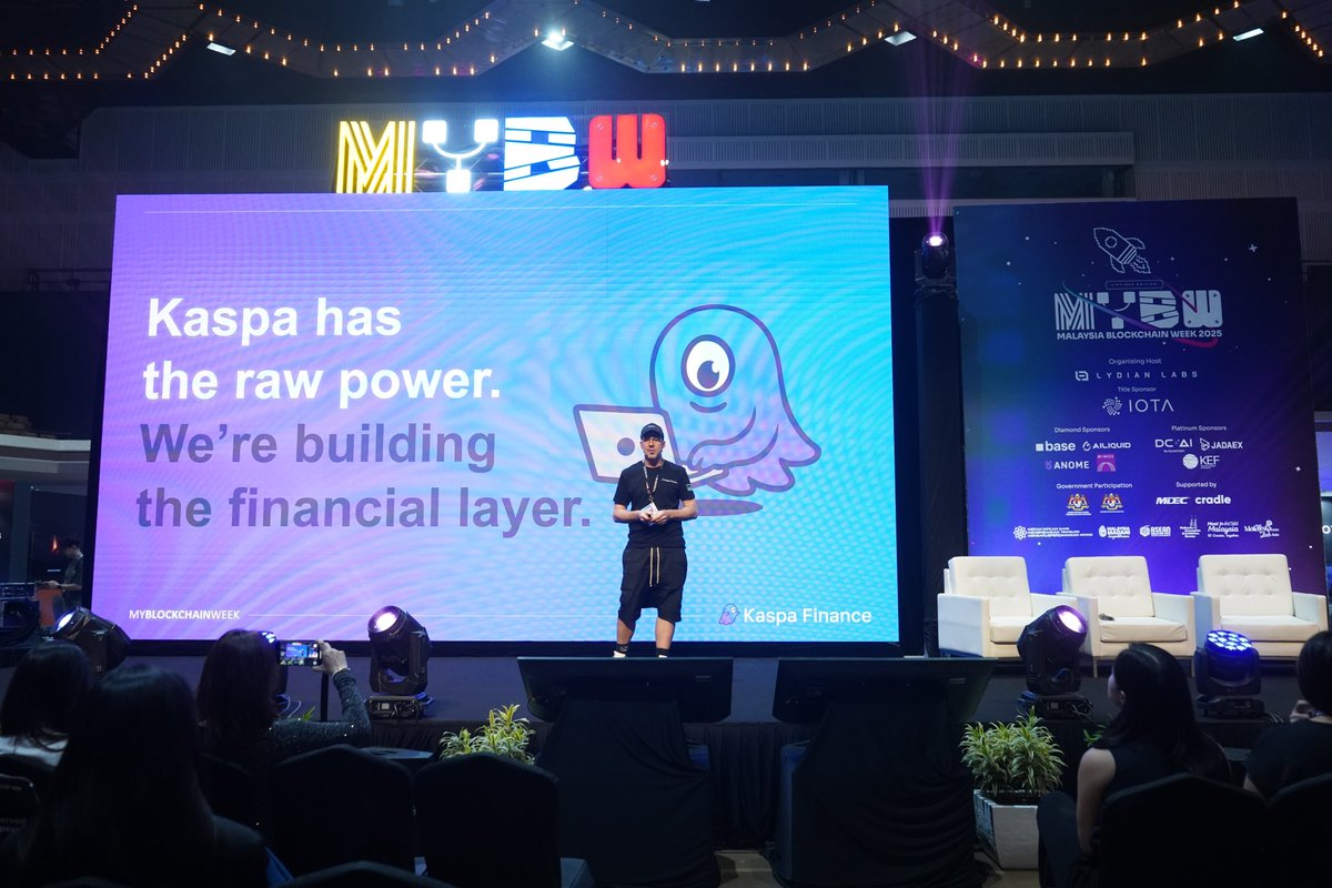 KaspaFinance's tweet image. Some snapshots from an unforgettable week at #MYBW2025 ✨

We loved connecting with the Kaspa fam, sharing our journey, and hearing your thoughts.

Let’s keep building - together 💪

#Kaspa #KaspaFinance #DeFi