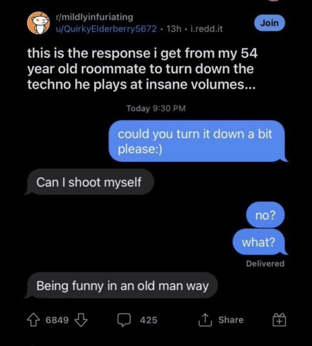 Being funny in an old man way