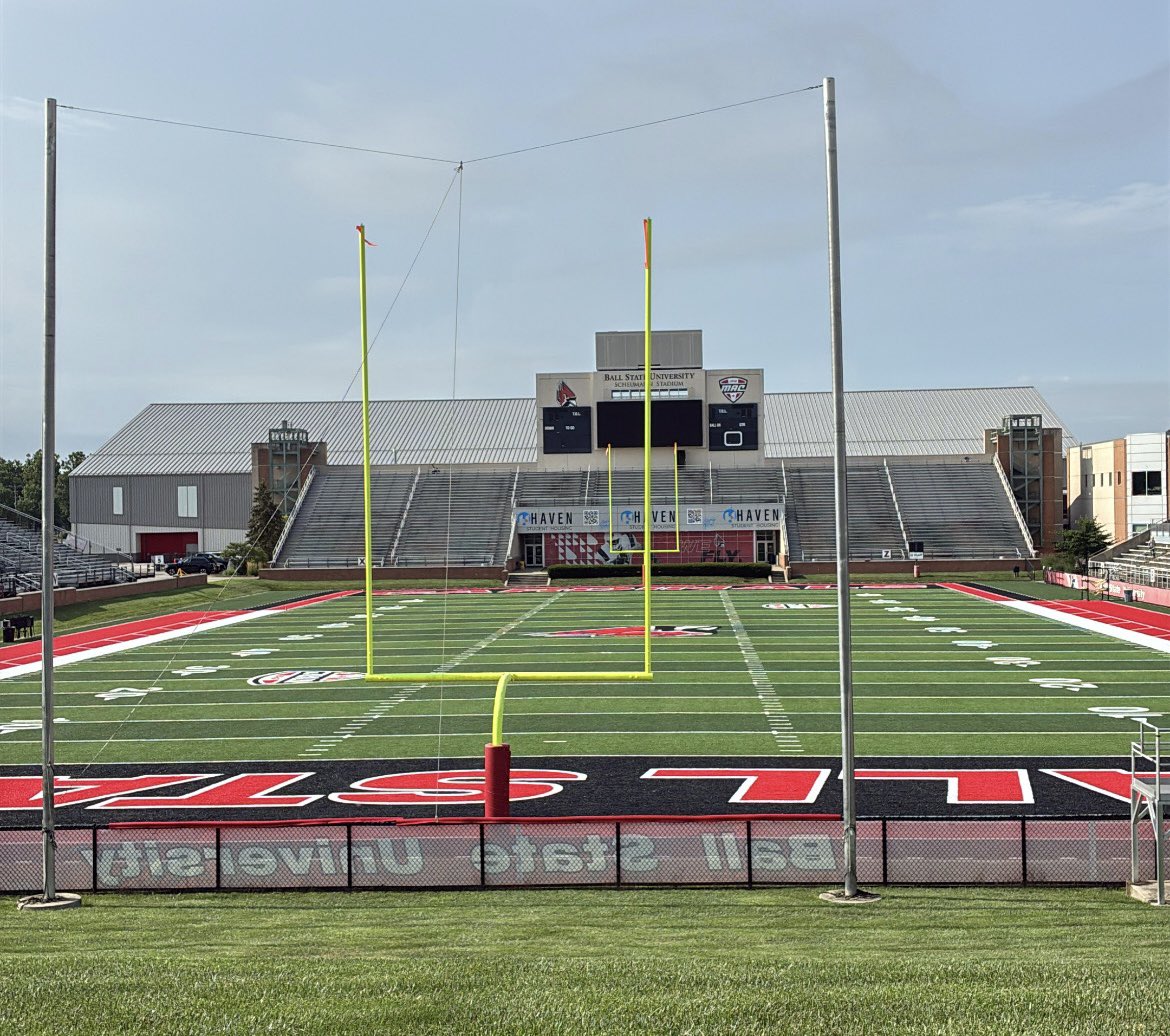 Mick Tidrow (@micktidrow) on Twitter photo Starting the week off with Scheumann Stadium views.
Fall camp begins this week <a href="/BallStateFB/">Ball State Football</a>🏈 Starting the week off with Scheumann Stadium views.
Fall camp begins this week <a href="/BallStateFB/">Ball State Football</a>🏈