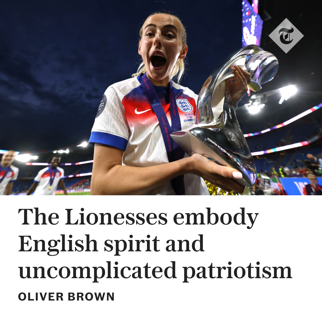 ✍️ 'England’s players expressed their love of country without cringing apologies or caveats in a break from the current orthodoxy' | Writes Oliver Brown

Read the full column here 👇
telegraph.co.uk/football/2025/…