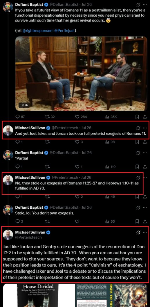 I've been saying over the years that partial preterism should be renamed to "almost-full" preterism

But it hits different when it's coming from an actual full preterist