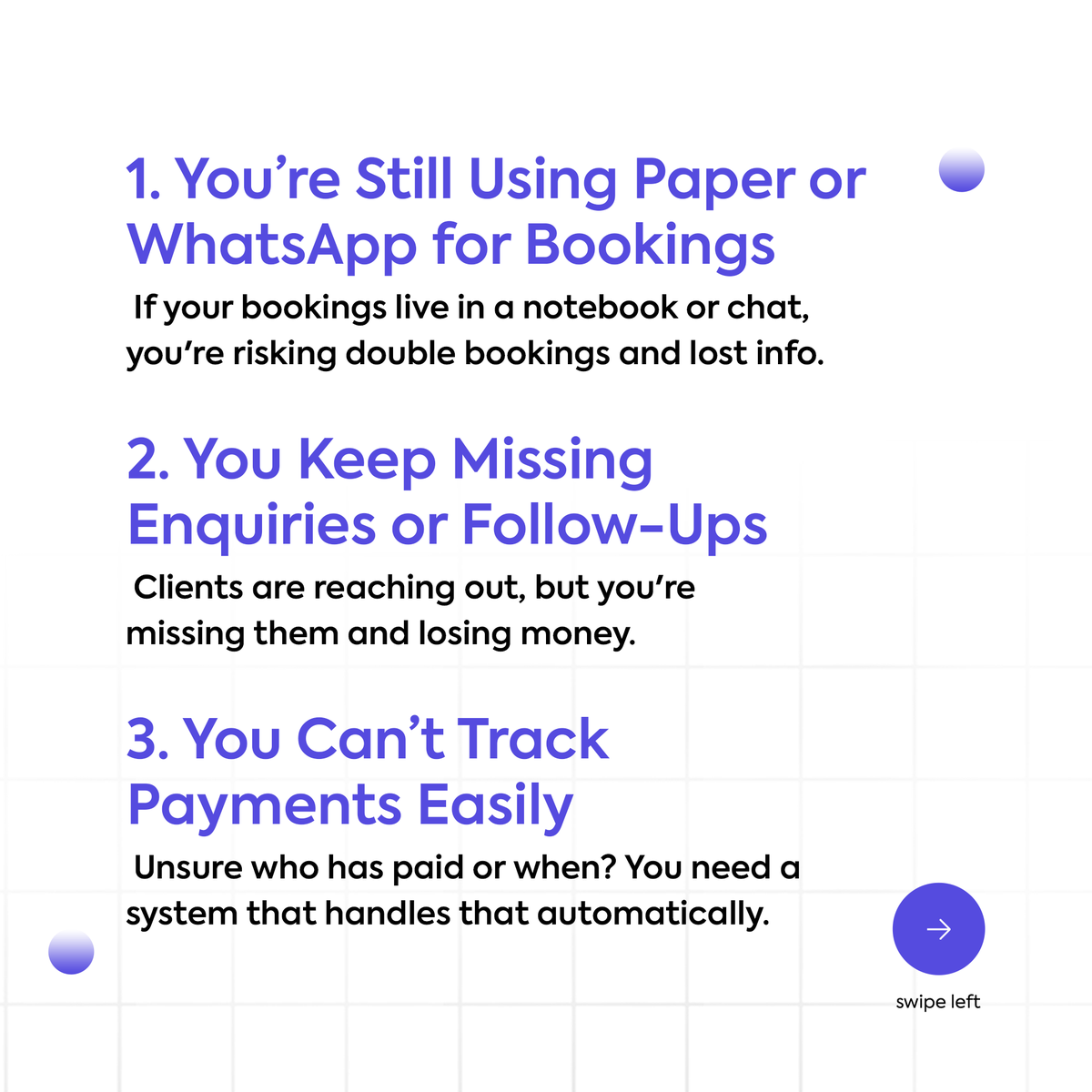 Renthall_ng's tweet photo. 5 signs you need a hall booking system today!
Swipe👉

#eventcenternaija #eventplanner #eventcenter #bookingsoftware #lagosevents #reelsnaija #eventplanning #eventvenue #EventPlanningMadeEasy #hallmanagers #smartbookings #renthallng #EventCenterNaija #BookingSoftware #LagosEvents https://t.co/5VGTAqYCOQ