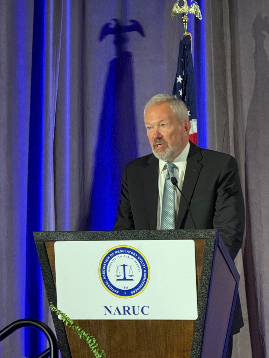 NARUC's tweet image. Hon. Jamie Van Nostrand (@Mass_DPU) greeted the general session crowd with welcome remarks, setting the stage for a week of powerful discussions. #NARUCSUMMER25