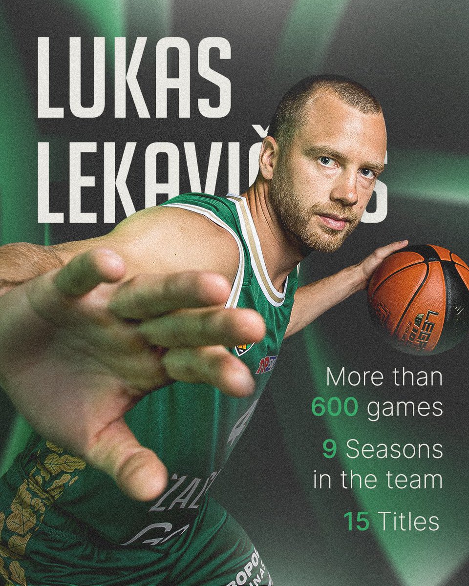 bczalgiris's tweet image. A legacy written in green-and-white. ๐ขโช๏ธ
Over 600 games, 9 seasons, and 15 trophies.