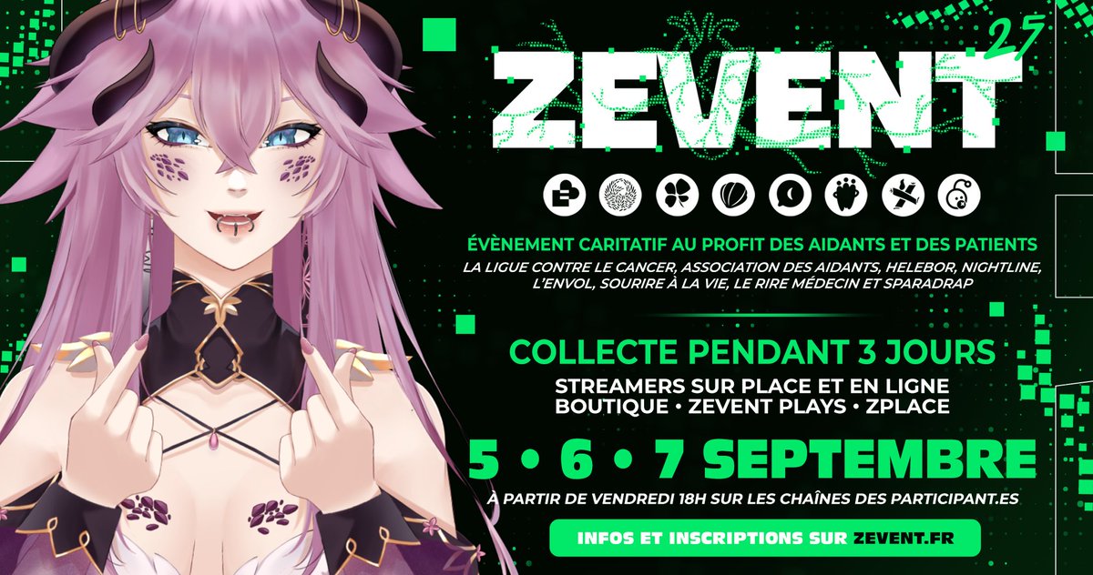 ryuuna_vt's tweet image. Quand j'ai commencé le stream, avec mes amis on disait en rigolant "Imagine, un jour, Ryuu au Zevent 🫣"
Aujourd'hui, ce rêve devient réalité ! Je rejoins l'aventure Zevent 2025 🥹
Je suis excitée et je compte tout donner pour la bonne cause, et ça, avec vous à mes côtés ♥🥹