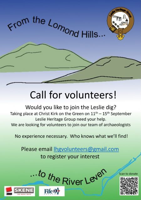 AddymanArch's tweet image. Do you want to be an archaeologist for a few days? We are delighted to be supporting the Leslie Heritage Group and their community excavation at the Leslie Green from the 11th September. See buff.ly/jYcjutj  and email lhgvolunteers@gmail.com to sign up!
