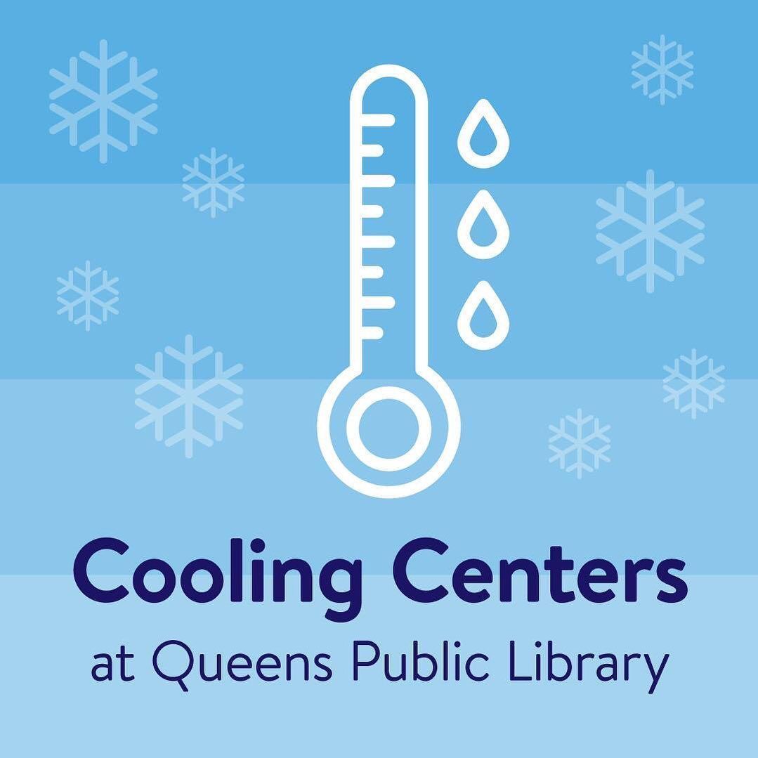 New York City is going through a heat wave and Queens Public Library is here to help! 
Please visit your local library if you need an air-conditioned Cooling Center to #BeatTheHeat! 
queenslibrary.org/about-us/news-… 
Learn More about what to do during Extreme Heat: nyc.gov/beattheheat