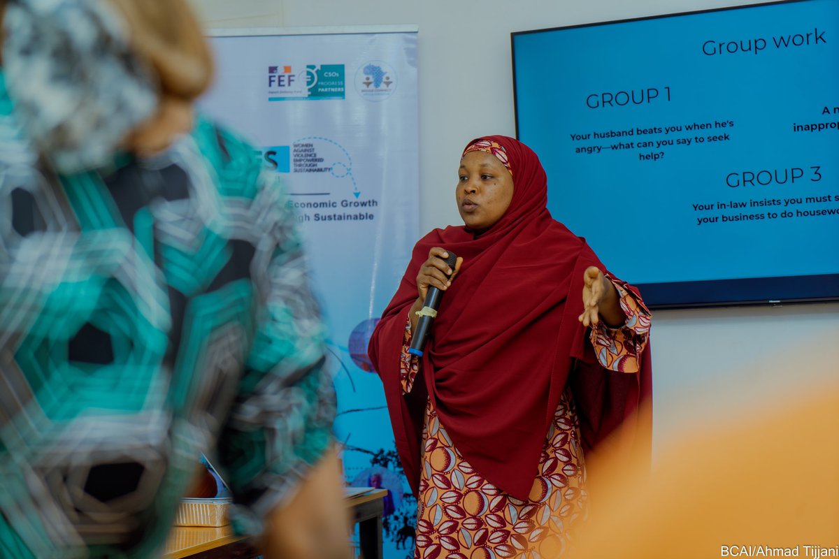 BridgeConnectNG's tweet image. What happens when women are equipped to fight gender based violence?
 
Last week, @bridgeconnectng kicked off Phase II of the #WAVESProject in Kano with support from @FranceInNigeria 
Over 50 women from 8 LGAs joined a powerful 2-day training on GBV awareness and prevention.