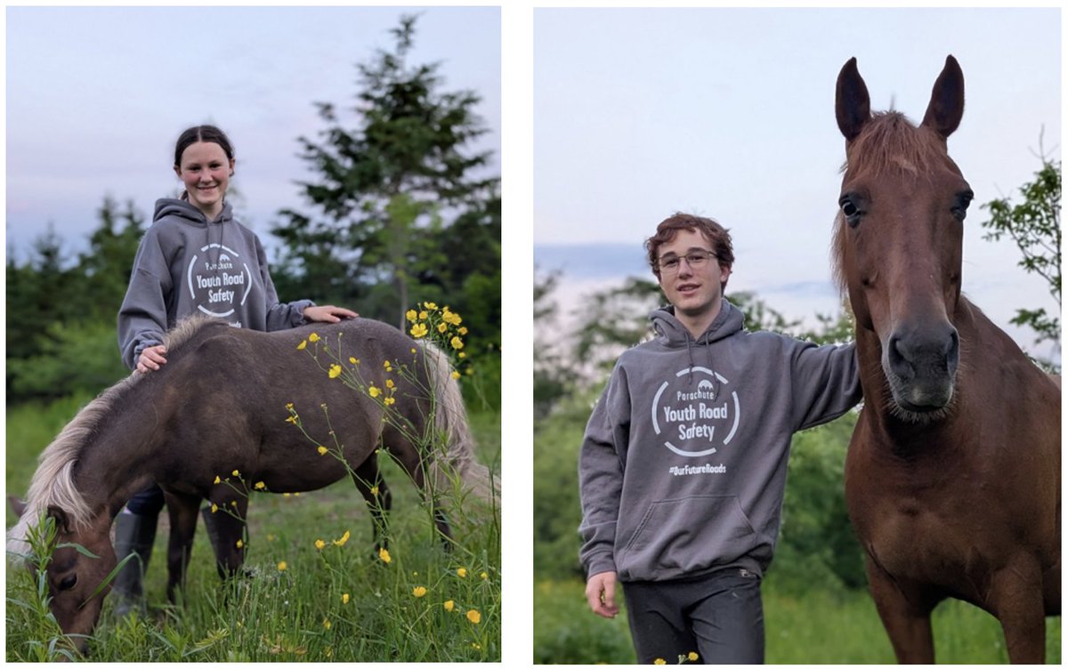 Dieppe, N.B. 📍<a href="/parachutecanada/">Parachute</a> Youth Ambassadors Nathanael &amp; Naomi made videos on how to safely pass horses — 125K+ views later, more drivers know how to share the road. Learn more about Parachute’s Youth Ambassador projects:  parachute.ca/en/program/you… #ParachuteVZ