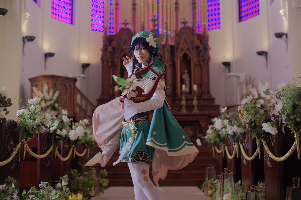 chui051's tweet image. Cosplay / 原神 ウェンティ
Photo Si(@DgmEvn )
シェア募集の方に使って貰ってますが、本当チャペルも敷地内もめっちゃ綺麗だし、めっちゃ綺麗に撮って貰ったので、普通に上げさせてもらいたい☺️