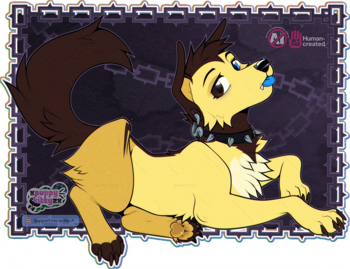 XPUPPYKITTYZX's tweet image. (ㅅ´ ˘ `)♡ hai~ welcome to my broken VHS shop! :&amp;gt;

Call me puppy! pup/she/they pronouns, and I&apos;ve been doing art professionally for over a decade. I love drawing silly little animals! :&amp;gt;

My commissions are almost always open! check my site for prices/details!