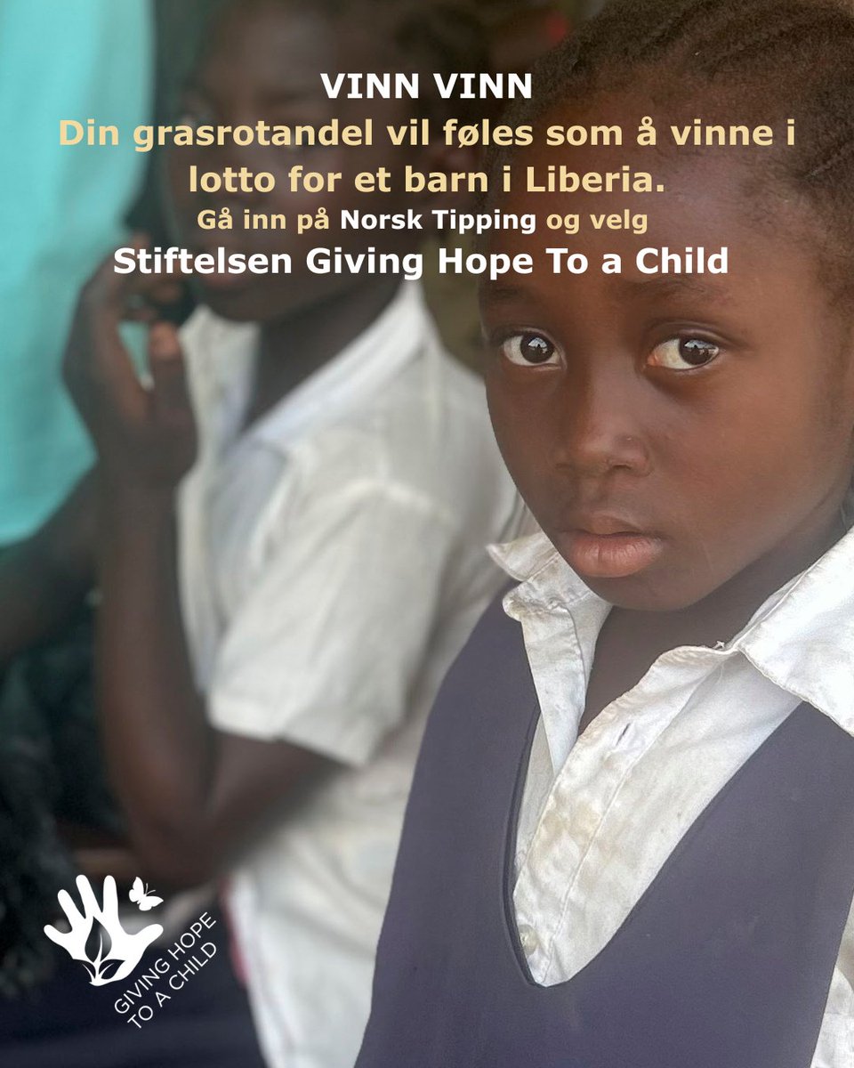 GivingChild's tweet image. Kan vi få grasrotandelen din? Ved å gi din grasrotandel til GHTAC er du med å gi et barn utdannelse og mulighet til å drive idrett i ett av verdens fattigste land. ❣
#givinghope#ghtac#Utdanningforalle#Liberia#Grasrot#Tipping#Idrett#BarnHjelp
wix.to/Xrv6dT6