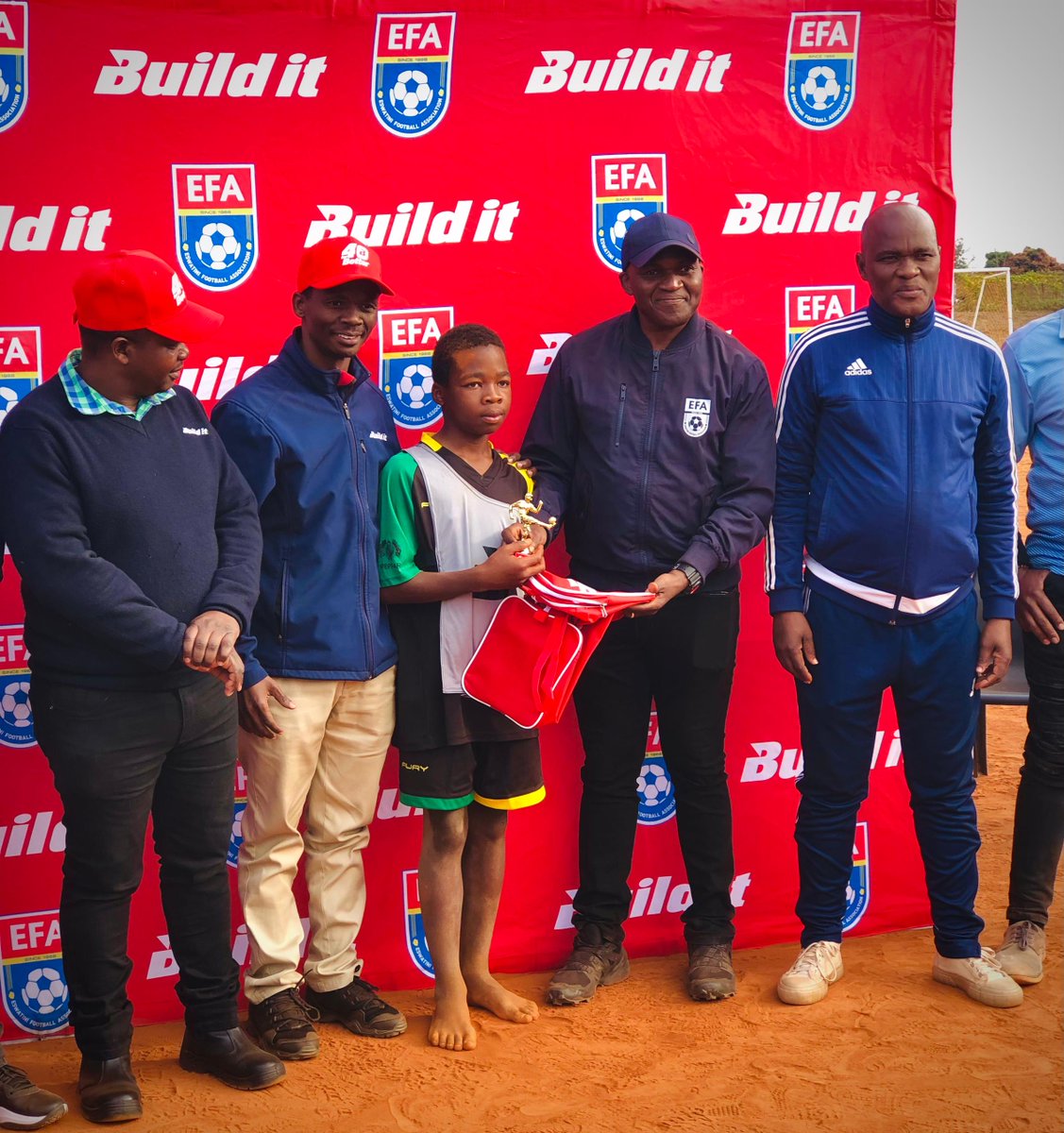 Mahlanya Professionals F.C. are the Build it Matsapha U13 Tournament; and Sibonelo Mayisela of Mahlanya Professionals F.C. won the Player of the Tournament Award.