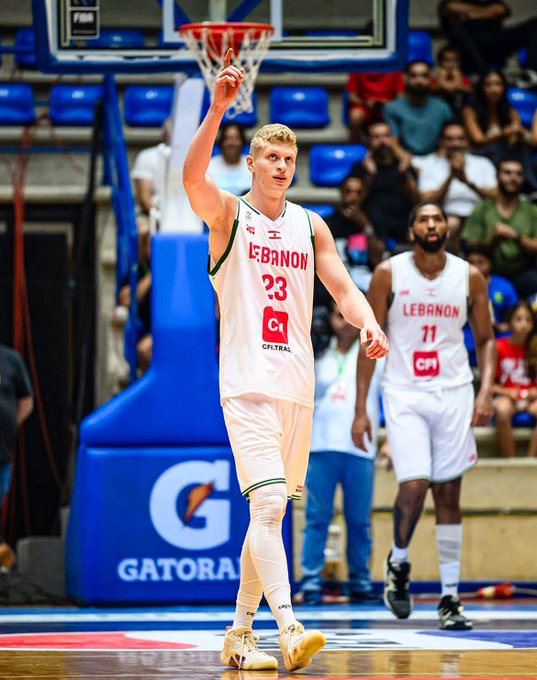 منتخب لبنان لكرة السلة بطل كأس بيروت بعد فوزه بالنهائي على منتخب مصر بنتيجة 87-74