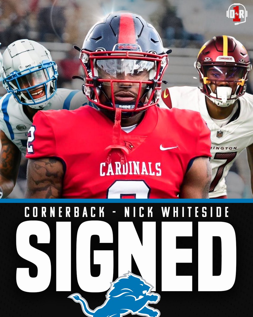D1_Rejects's tweet image. Another @svsu_football product back in the #NFL 🙌

CB @_nickwhiteside has signed with the @Lions after spending time with the Commanders and the UFL Battlehawks 

#D2FB on the biggest stage❗️