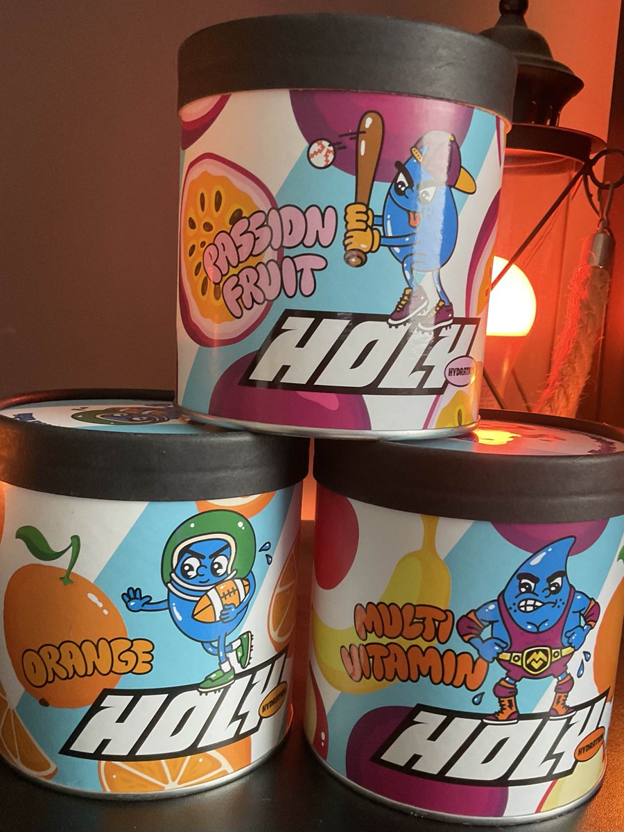 #Werbung  
Yooo, 3 neue Hydration-Sorten sind am Start. Passionfruit, Orange und Multivitamin. Ganz nice gegen die Hitze. Schöne Woche euch.😊

Checkt Holy gern ab: hier.gg/HolySnow &amp; mit Code "Snowryo" nochmal 10% Rabatt on Top!