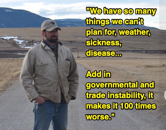 USCostCoalition's tweet image. Tariffs and uncertainty are hurting family farmers and ranchers like Ben Peterson who power $2.4 billion in Montana exports each year.  

From the @daily_montanan and @TariffsCostUS 
dailymontanan.com/2025/07/25/mon…