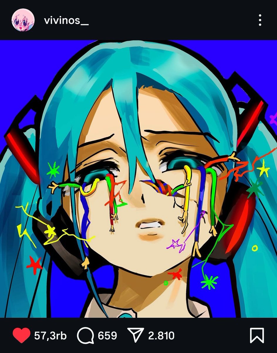 fulushoo's tweet image. New Miku art posted by vivinos!!!