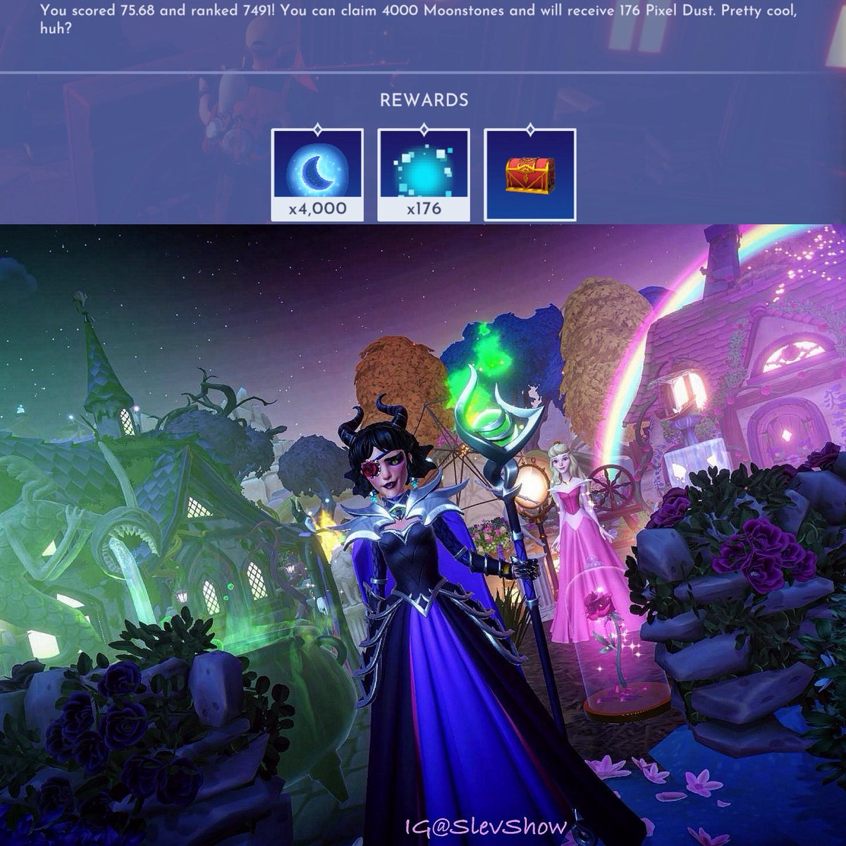 SlevShow's tweet image. My “Roses and Thorns” 🥀 Dreamsnap results…4k MOONIES‼️ What a way to come back from vacation to see this 🤩 Thank u everyone who voted 👏🏼 @DisneyDLV
😄 MOONSTONES: 4000
😄 SCORE: 75.68
🤩 RANK: 7291
ON TO THE NEXT ONE☝🏻
#DisneyDreamlightValley #DDLVCommunity #DDLV