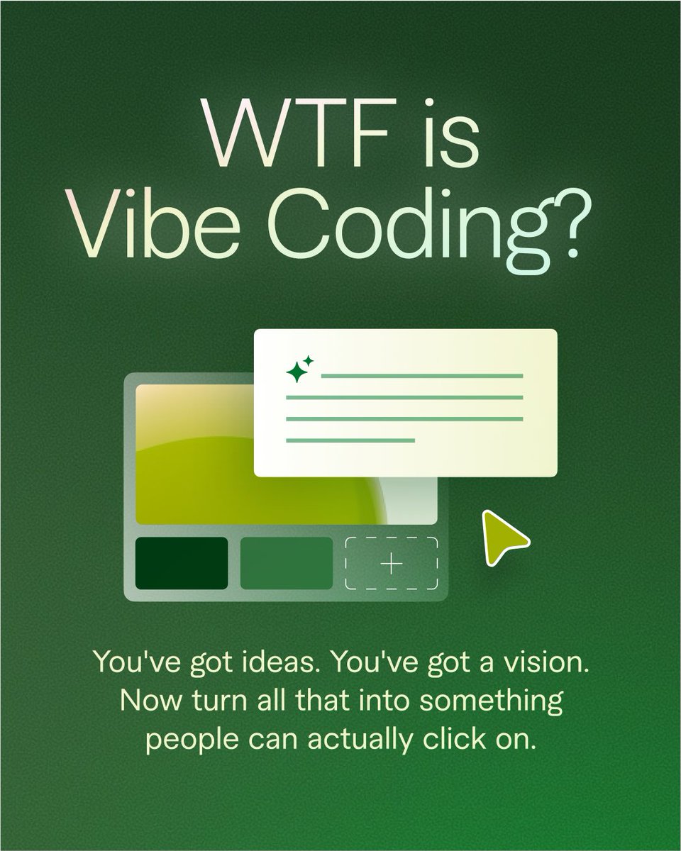 If you’re still pretending you know what vibe coding is, this one’s for you. 

Here’s everything you need to know about the AI building craze that’s helping innovators everywhere put their ideas into action…and how you can get some human help along the way. A thread 🧵(1/4)