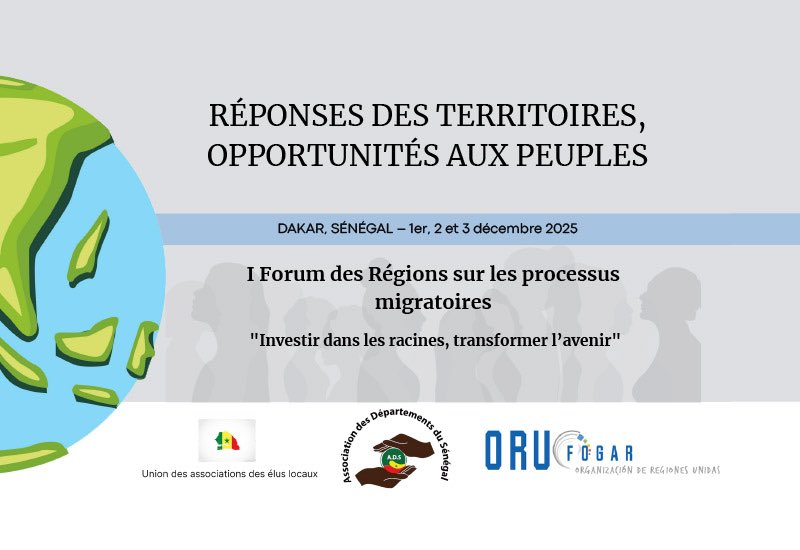 ORU profil en fr (@oru_fr) on Twitter photo Le 1er Forum des régions sur les processus migratoires se tiendra du 1er au 3 décembre 2025 au Palais du Roi Fahd à Dakar. Les régions d'origine, d'accueil et de transit migration chercheront et partageront des solutions. Le 1er Forum des régions sur les processus migratoires se tiendra du 1er au 3 décembre 2025 au Palais du Roi Fahd à Dakar. Les régions d'origine, d'accueil et de transit migration chercheront et partageront des solutions.