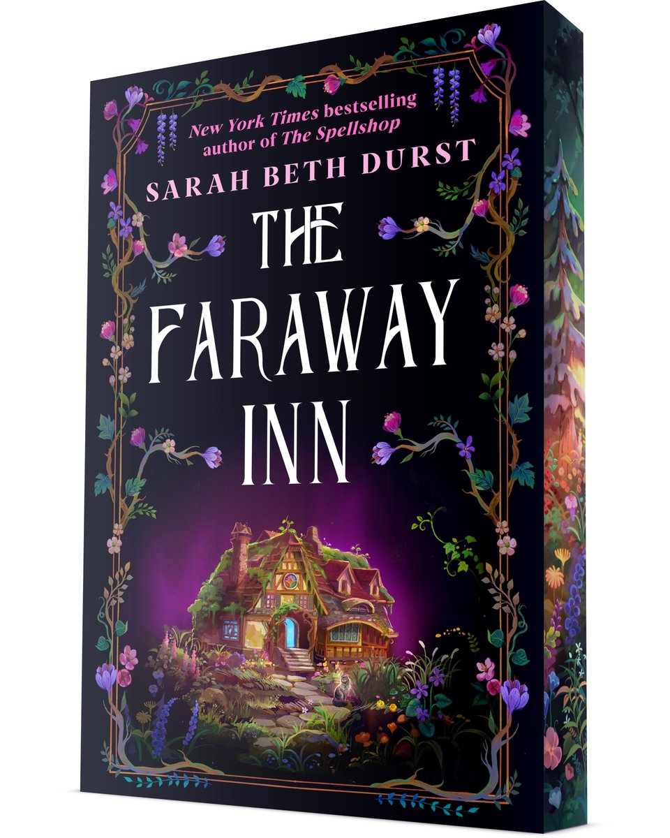 COVER REVEAL! I'm so excited to share the gorgeous cover for my forthcoming YA book, THE FARAWAY INN, a cozy fantasy set in a quaint Vermont inn that's hiding a magical secret! Art by Lulu Chen! And those edges! Coming in April! Now available for preorder! penguinrandomhouse.com/books/774569/t…