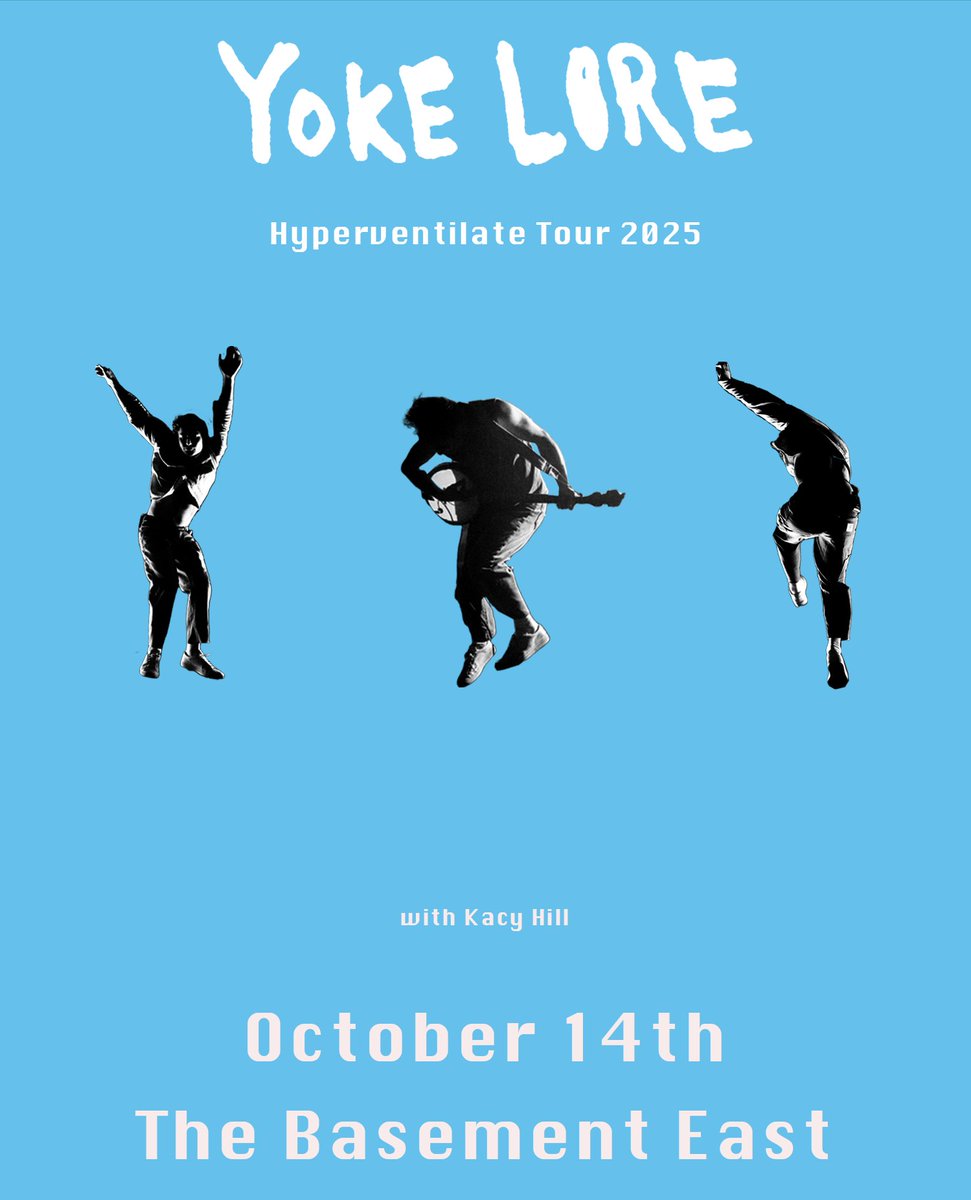 NEW SHOW! Yoke Lore on October 14th withKacy Hill. Tickets go on sale to the public this Friday at 10AM. bit.ly/418jg3J