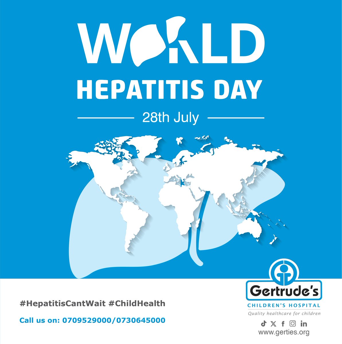 Hepatitis can’t wait - especially for children. Early detection, vaccination &amp; awareness are key to protecting young lives.​ We’re committed to safeguarding your child’s liver health through routine screening &amp; immunisation. #GertrudesKe #GertrudesCares #BrainTumorAwareness