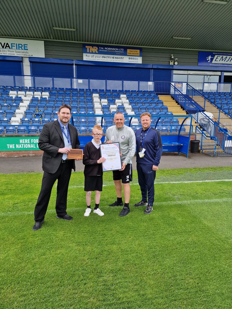 Curzon Ashton Community Foundation (@curzonashtoncf) on Twitter photo We were visited by <a href="/CromwellHS/">Cromwell High School</a> last week where they presented us with a framed certificate and plaque to thank us for donating all the children in the school FREE Season Cards for the past 4 seasons. Glad to have you all coming along and cheering the team on, see you soon! β½οΈ#UTN We were visited by <a href="/CromwellHS/">Cromwell High School</a> last week where they presented us with a framed certificate and plaque to thank us for donating all the children in the school FREE Season Cards for the past 4 seasons. Glad to have you all coming along and cheering the team on, see you soon! β½οΈ#UTN