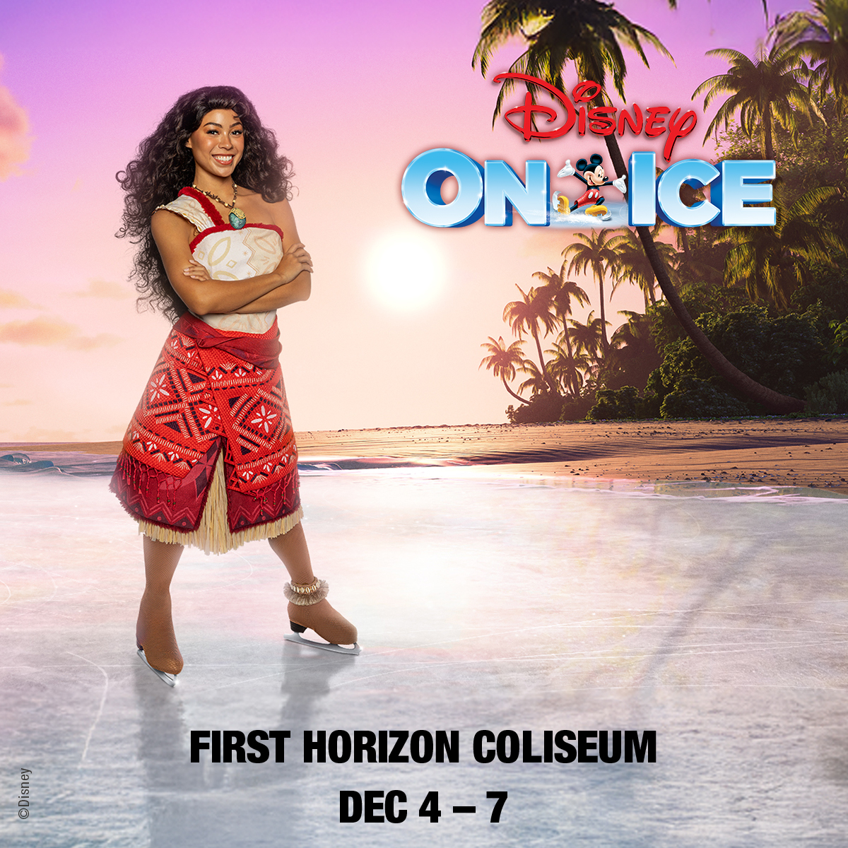 This winter, discover thrilling adventures from Zootopia, Inside Out 2, and the all-new Moana 2.  

Disney on Ice Presents Jump In! is coming to First Horizon Coliseum on December 4-7th! Tickets go on sale Tuesday, August 5th at 10 AM.