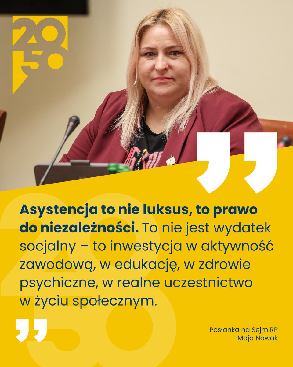 PL_2050's tweet image. 💬 Posłanka @nmaja: „Zabiegam o Polskę równych szans.