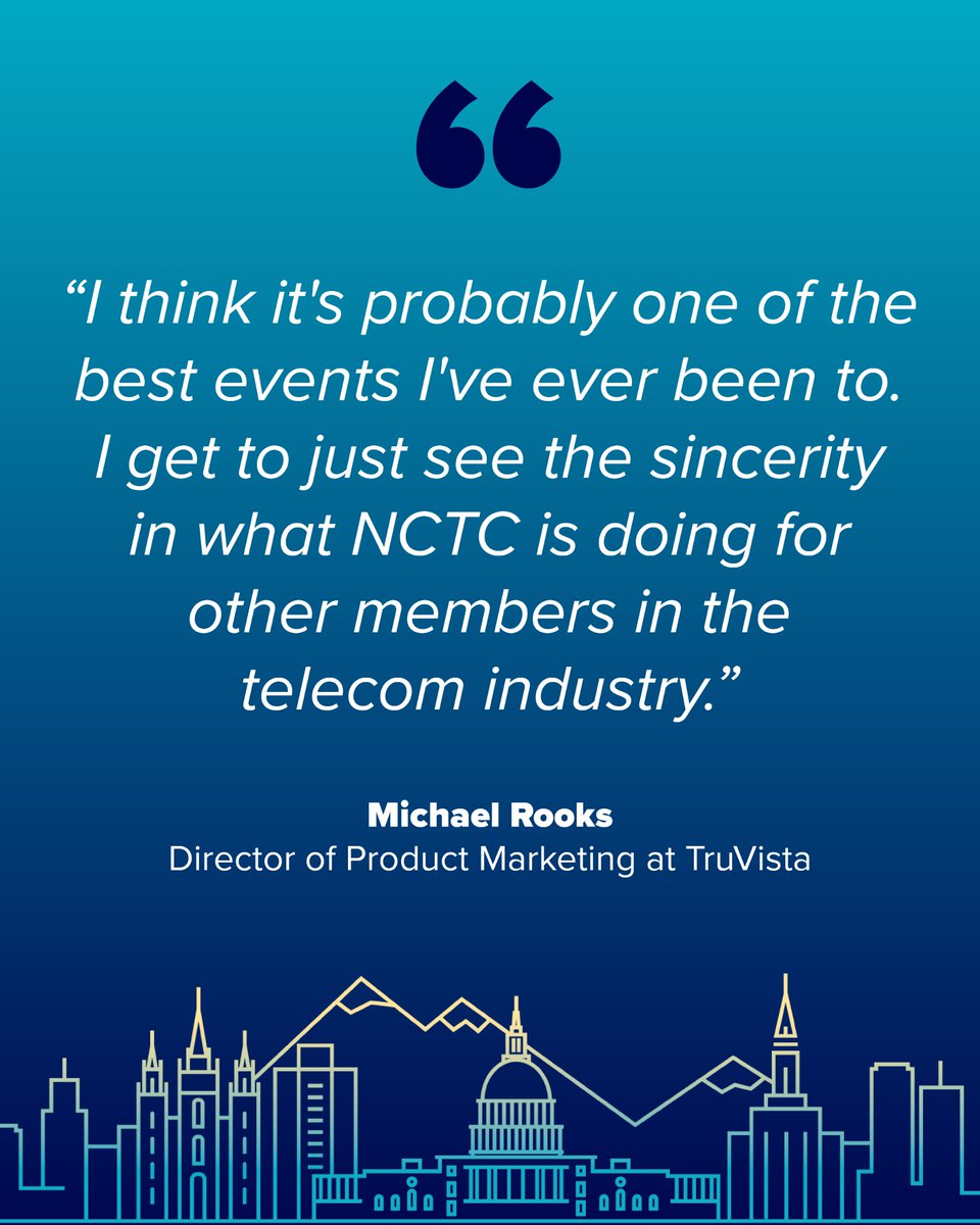 Operators find immense value at NCTC Events. NCTC Member Michael Rooks describes his experience as "one of the best events I've ever been to," valuing the "family setting" where genuine connections affirm NCTC's sincere support. Learn about #TIS25 here: okt.to/czMWsF.