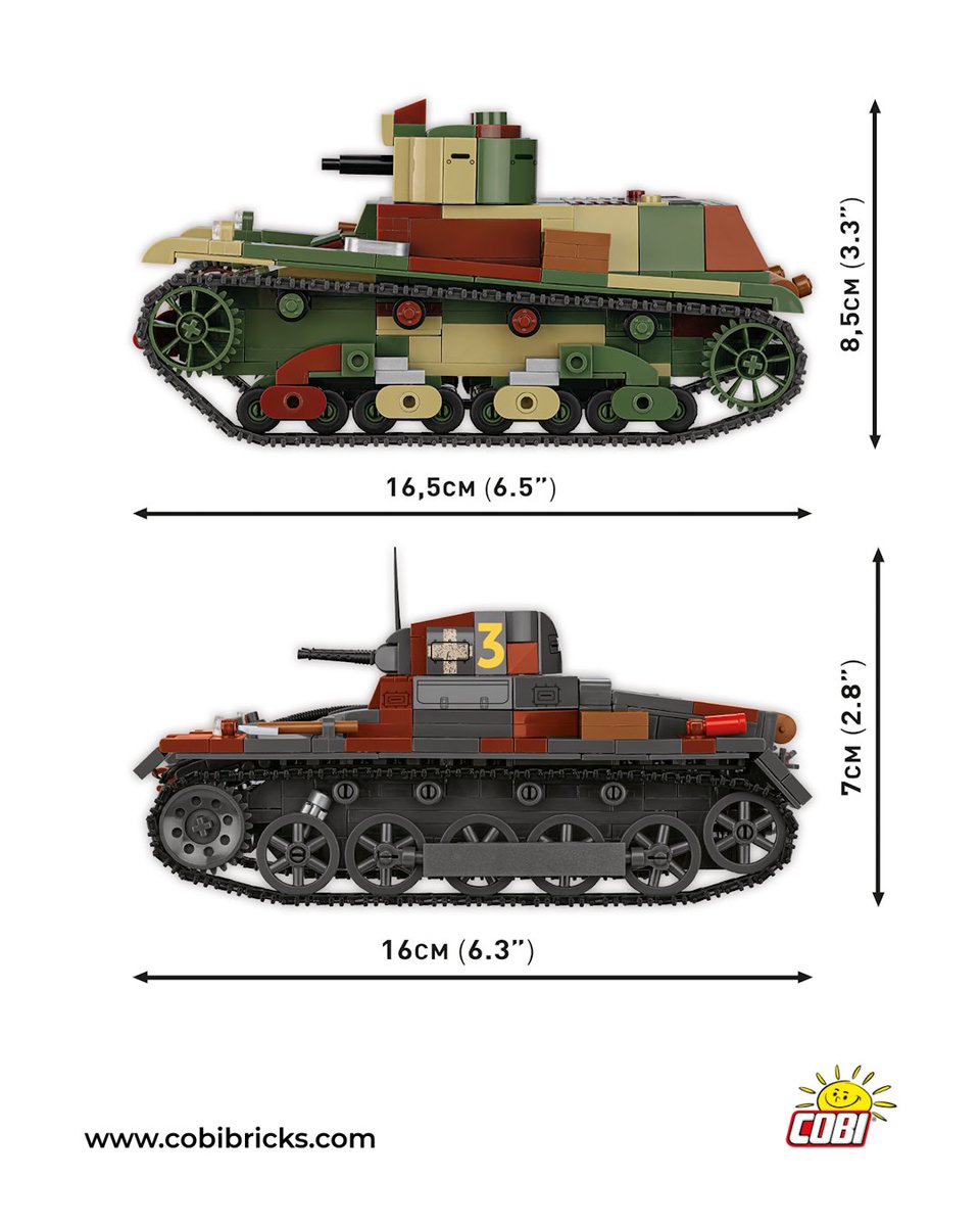 COBI_Bricks's tweet image. 🔥 PRZEDSPRZEDAŻ! Zestaw Panzer I vs. 7TP DW dostępny będzie tylko i wyłącznie na naszych stronach cobibricks.com i cobi.pl od 1 sierpnia 2025r.!
🧱 Zamawiając zestaw w okresie przedsprzedaży otrzymujesz automatycznie 10% zniżki!
✅ COBI-2659
✅ 1353…