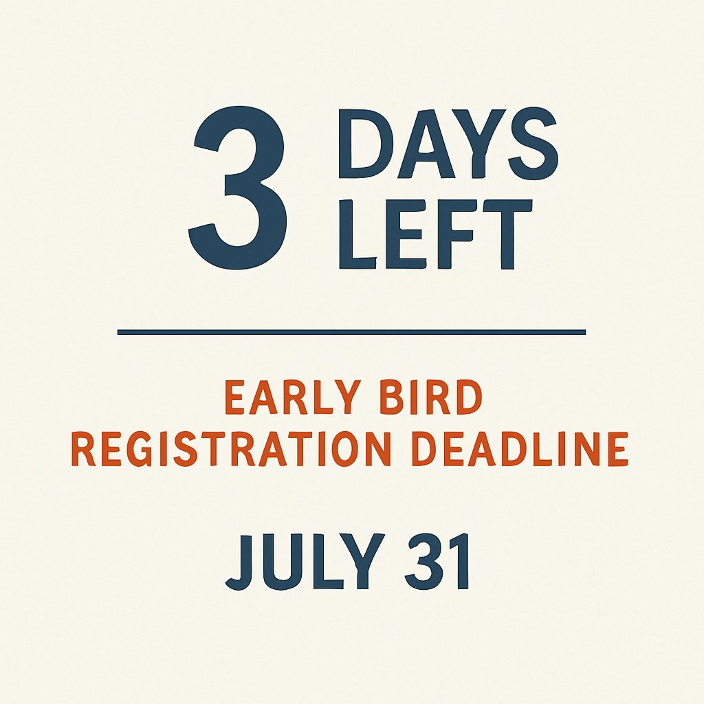 ChildNeuroSoc's tweet image. A quick reminder: There are just 3 days left to register early for the CNS Annual Meeting. No rush, but if it’s on your to-do list, now’s a good time to check it off.
🔗 ow.ly/29wJ50WsTMQ
