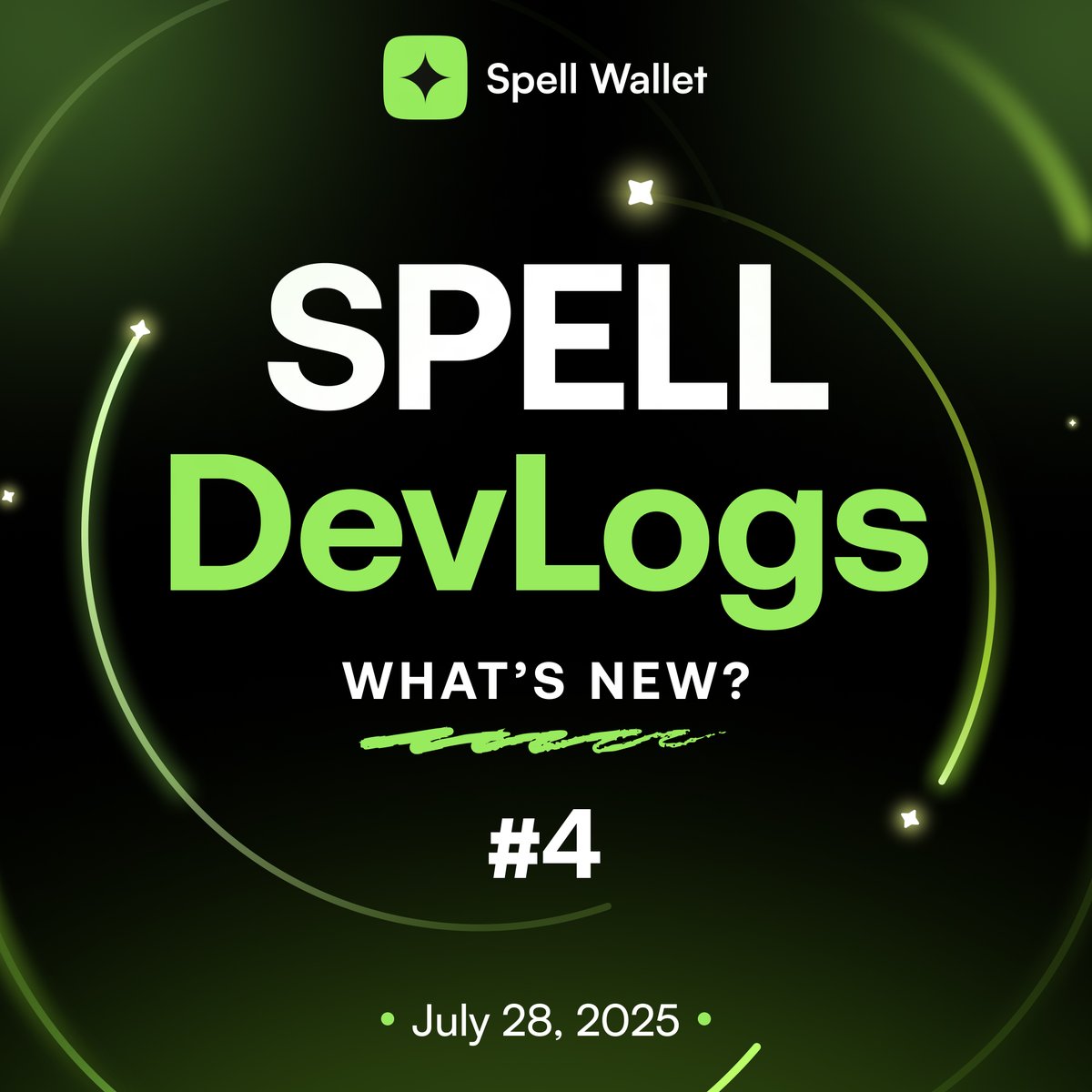 spell_club's tweet image. ⚙️DevLogs — Spell Wallet Progress Update

Welcome back to our #SpellDevLogs!
What’s New?

🪙 ETH chain Support Released
Spell Wallet now supports all Ethereum-based tokens!

🪙 BNB chain Support Released
You can now send and receive your favourite tokens on the BNB chain.

🪙…
