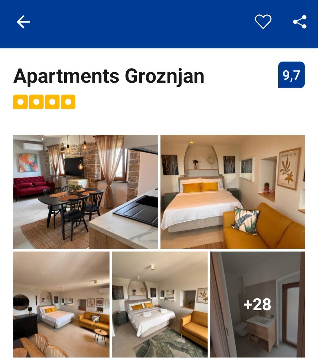 Taman krećem da se opuštam pred odmor, stiže obavještenje na Bookingu da su mi otkazali plaćen smještaj dva dana pred dolazak. I naravno da sad nema šanse da nađem nešto drugo. Divno izgleda, ali evo da znate ako budete planirali u Grožnjan, šta da izbjegavate.