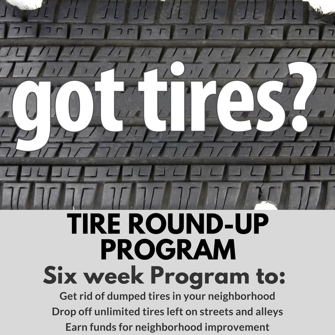 PhilaSanitation's tweet image. Tired of dumped tires in your neighborhood? Join the Tire Round-Up Program! Register your group to drop off tires at approved sites and earn money for community projects. Next collection day: August 2. Call 215-685-3981 or visit phila.gov/programs/tire-… for more information.