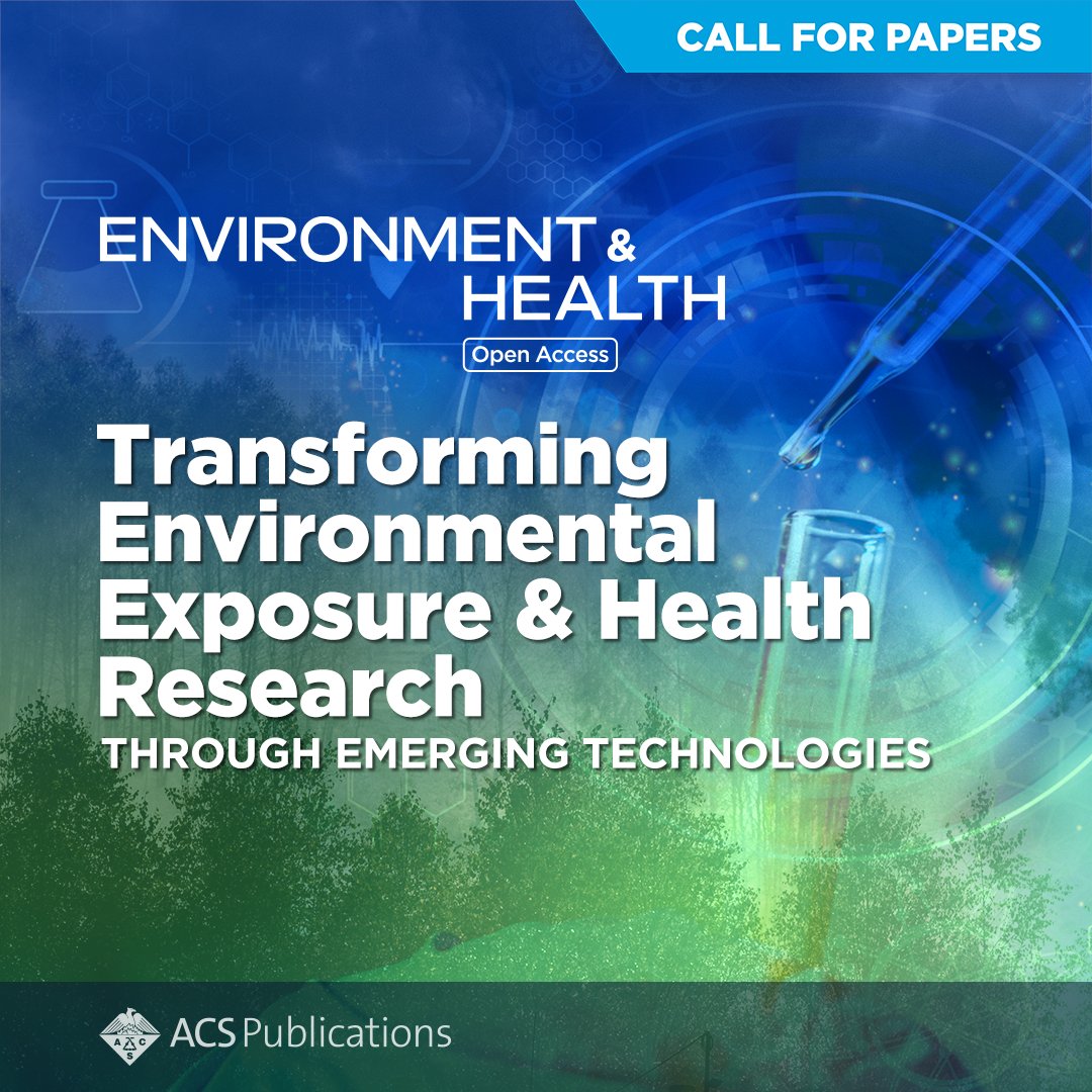 ACSPublications's tweet image. This Special Issue aims to highlight environmental exposure and health research using advanced technologies. Submit your manuscript by December 31, 2025.
Read more on ACS Axial: go.acs.org/cWh