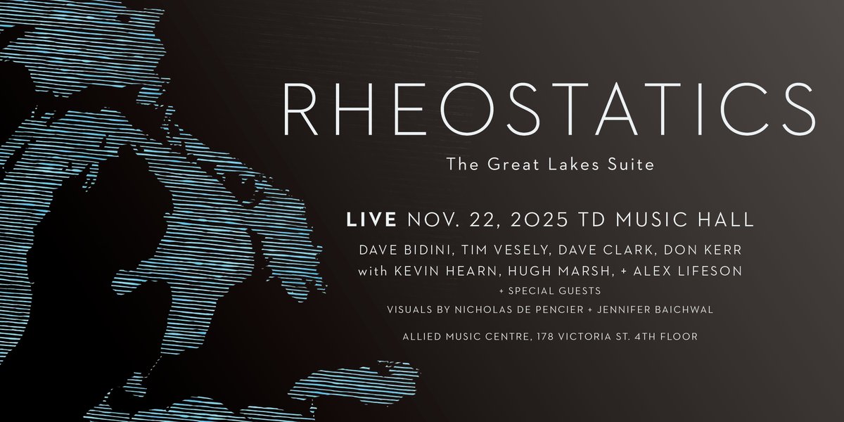 JUST ANNOUNCED
Rheostatics
Nov 22
TD Music Hall

On sale to Friends First Members: Wed, July 30, 10am. Gain access by becoming a Friends First Platinum Member today!
On sale to public: Thu, July 30, 10am
Tickets: loom.ly/LRcMSvo
Presented by Massey Hall