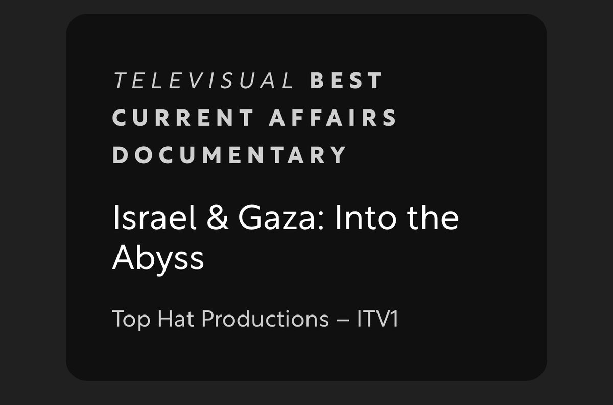 So delighted to be long listed <a href="/griersontrust/">The Grierson Trust</a>