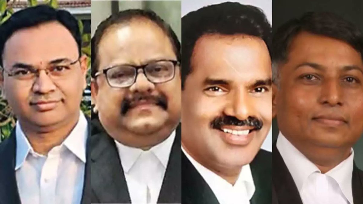 NewsMeter_In's tweet image. #Hyderabad--
#Telangana HC gets 4 new judges
The Centre has cleared the appointment of advocates Gouse Meera Mohiuddin, S. Chalapathi Rao, Vakiti Ramakrishna Reddy & Gadi Praveen Kumar as additional judges of the Telangana High Court.
With this, the HC now has 30 judges —…