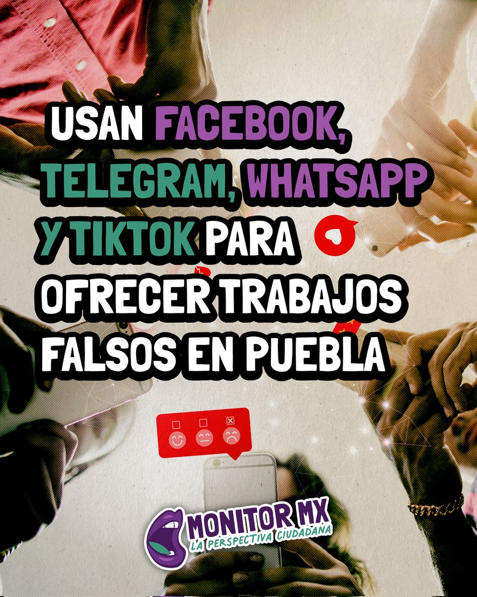 Monitormx (@_monitormx) on Twitter photo 👁️👄👁️ ¿Se acuerdan de las ofertas falsas de trabajo en redes sociales? 
La SSP en Puebla identificó qué plataformas ocupan estos grupos
Aquí te contamos 👇🏼 👁️👄👁️ ¿Se acuerdan de las ofertas falsas de trabajo en redes sociales? 
La SSP en Puebla identificó qué plataformas ocupan estos grupos
Aquí te contamos 👇🏼